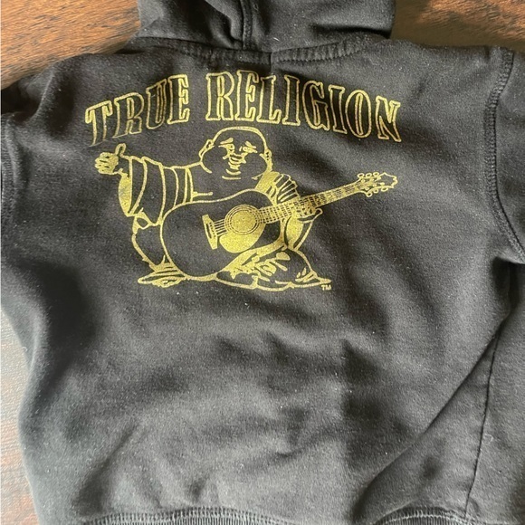 True Religion‎ Buddha Hook Up Hoodie Kids Sz 5 - Picture 5 of 7